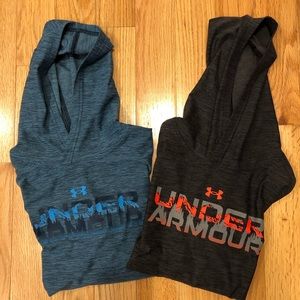 2 Under Armour hooded tops, Size L